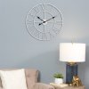 Vintage Wall Clock with Roman Numerals for Home Decor