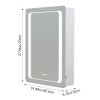 Rectangle Wall Mounted LED Mirror Cabinet