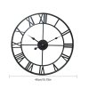 Vintage Wall Clock with Roman Numerals for Home Decor