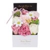 Living and Home Rose Scent Soap Flower Gift Box Tabletop Decor