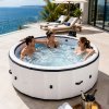 Living and Home Portable Inflatable Hot Tub with 150 Soothing Air Jets
