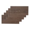 Living and Home 36Pcs Self-Adhesive Flooring Tile Set, 15x30cm, Walnut Wood Grain