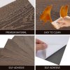 Living and Home 36Pcs Self-Adhesive Flooring Tile Set, 15x30cm, Walnut Wood Grain