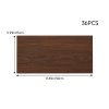 Living and Home 36Pcs Self-Adhesive Flooring Tile Set, 15x30cm, Brown Wood Grain