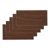Living and Home 36Pcs Self-Adhesive Flooring Tile Set, 15x30cm, Brown Wood Grain