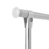 Living and Home Adjustable Stainless Steel Dual-Rod Clothes Drying Rack with Wheels
