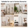 Modern Arched Metal Floor Mirror, 50cm W x 160cm H