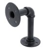 2-Pack Industrial Style Iron Pipe Shelf Brackets