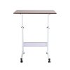 Height Adjustable Mobile Table Overbed Desk with Wheels