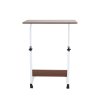 Height Adjustable Mobile Table Overbed Desk with Wheels