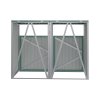 Metal Outdoor Bin Shed for 2 Trash Bins