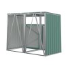 Metal Outdoor Bin Shed for 2 Trash Bins