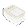 Transparent Food Storage Container with Lid