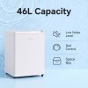 46L Freestanding Freezer, Single Door with Drawer, White