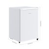 46L Freestanding Freezer, Single Door with Drawer, White
