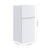 180L Freestanding Top Freezer Fridge