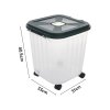 Large Capacity Food Storage Container with Wheels