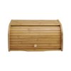 Bamboo Roll Top Bread Bin Food Storage Box, Bread Box