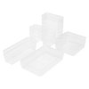 28-Piece Transparent Desktop Organisers