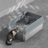 Semi-Closed Anti-Splash Cat Litter Box Pet Toilet