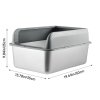 Semi-Closed Anti-Splash Cat Litter Box Pet Toilet