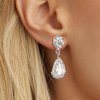 3Pcs Necklace Teardrop Dangle Earrings Bracelet Jewelry Set