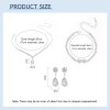 3Pcs Necklace Teardrop Dangle Earrings Bracelet Jewelry Set