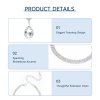 3Pcs Necklace Teardrop Dangle Earrings Bracelet Jewelry Set