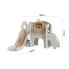 Toddler Slide and Climber Playset with Basketball Hoop and Telescope