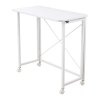 Living and Home 100x50cm Folding Office Desk with Casters