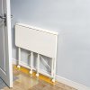 Living and Home 100x50cm Folding Office Desk with Casters