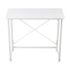 Living and Home 100x50cm Folding Office Desk with Casters