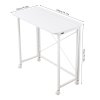 Living and Home 100x50cm Folding Office Desk with Casters