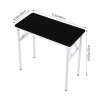 Living and Home Folding Office Desk Foldable Writing Table-Black, 80x40cm