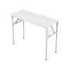 Living and Home Folding Office Desk Foldable Writing Table-White, 100x40cm