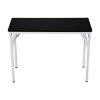 Living and Home Folding Office Desk Foldable Writing Table-Black, 100x40cm