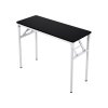 Living and Home Folding Office Desk Foldable Writing Table-Black, 100x40cm