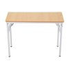 Living and Home Folding Office Desk Foldable Writing Table-Wood Color, 100x40cm