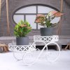 White Iron Potted Plant Stand, Flower Stand
