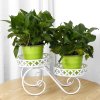 White Iron Potted Plant Stand, Flower Stand