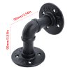 2-Pack Industrial Style Iron Pipe Shelf Brackets