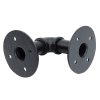 2-Pack Industrial Style Iron Pipe Shelf Brackets