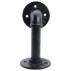 2-Pack Industrial Style Iron Pipe Shelf Brackets