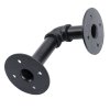 2-Pack Industrial Style Iron Pipe Shelf Brackets