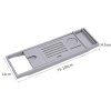 Rustic Expandable Bamboo Wooden Bathtub Caddy Tray
