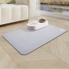 Light Grey Washable Diatom Mud Pet Mat With Nonslip Bottom