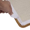 Brown M Non-Slip Pseudo-Sisal Cat Floor Scratching Pad