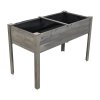 Elevated Rectangular Raised Garden Bed with Drainage Holes