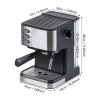 1.5L Espresso Machine with Milk Frother