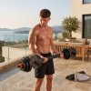 Adjustable 2-in-1 Dumbbell & Barbell Set